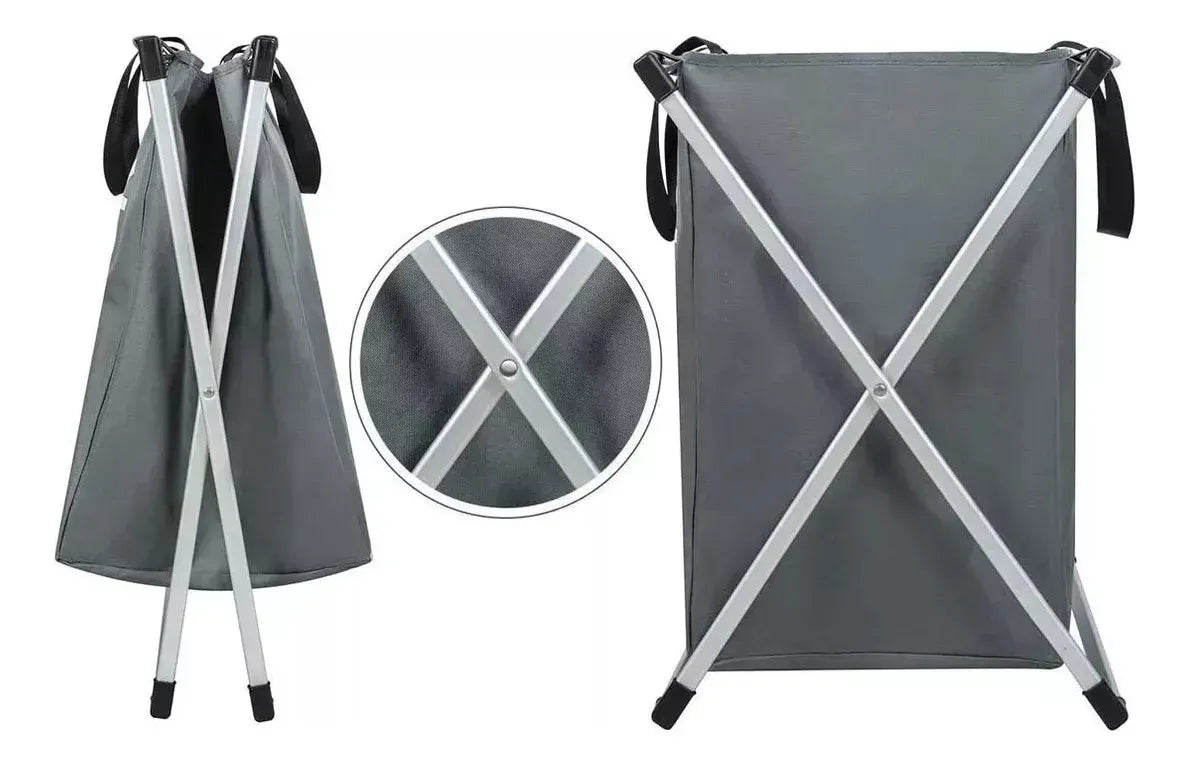 Cesto Organizador de Ropa Plegable - 3 Secciones