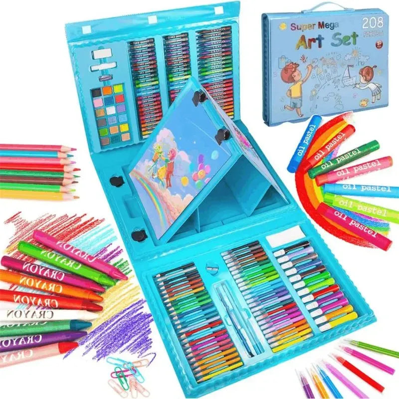 Set de Arte 208 Piezas para Pintar y Dibujar