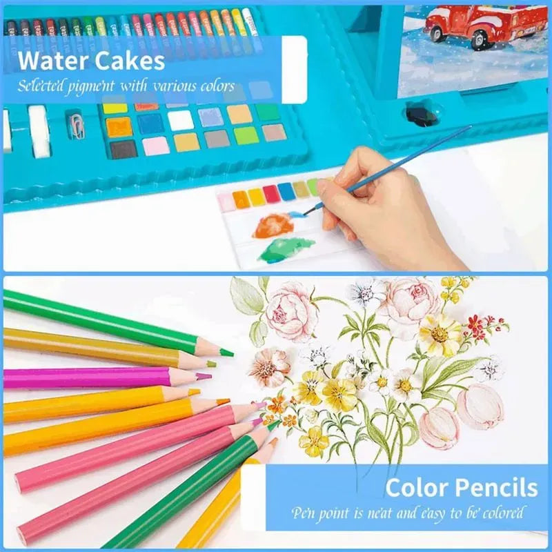 Set de Arte 208 Piezas para Pintar y Dibujar