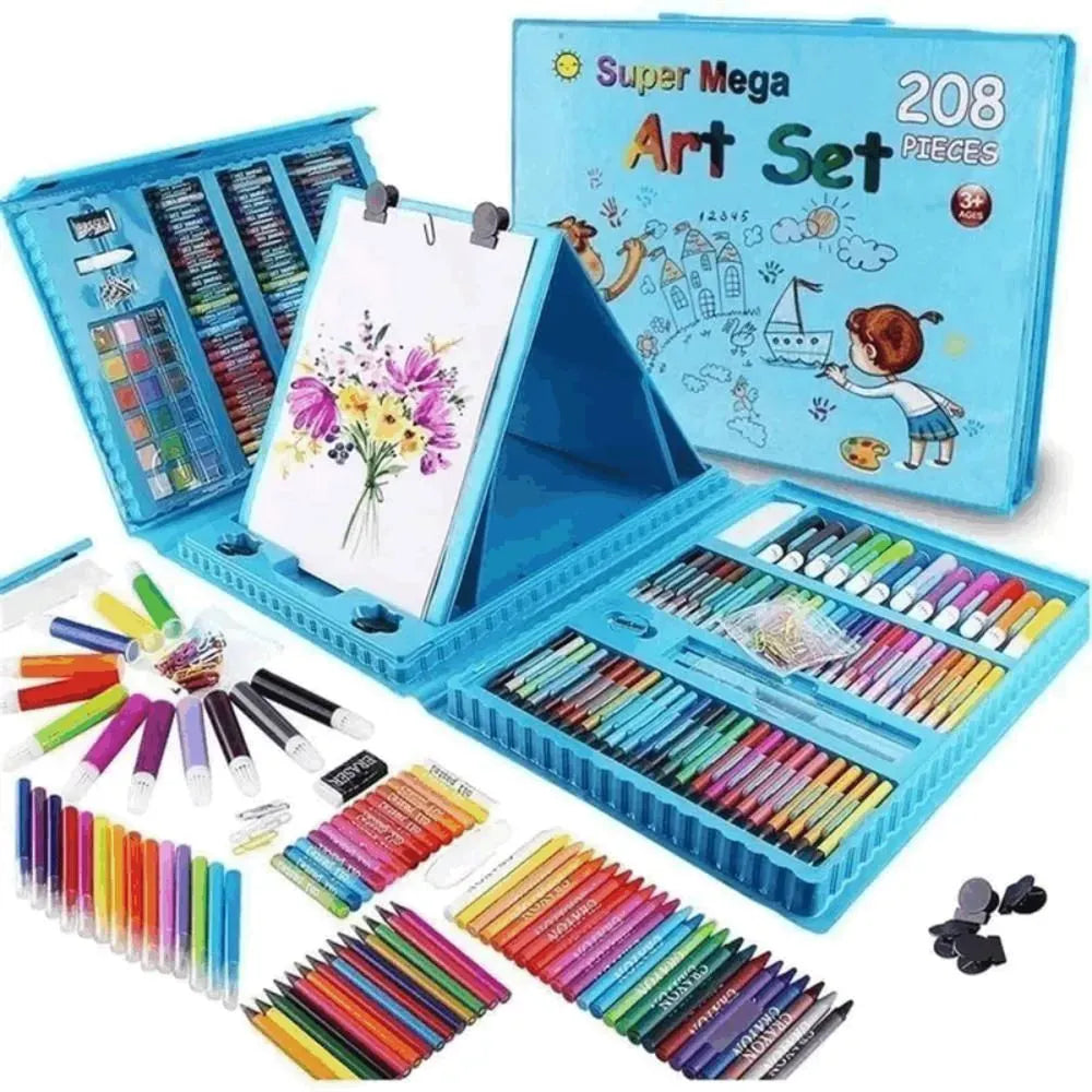 Set de Arte 208 Piezas para Pintar y Dibujar