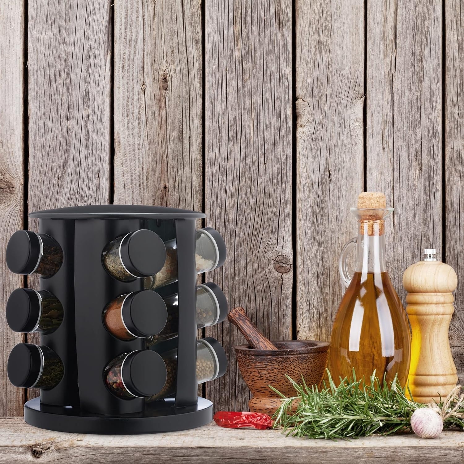 Condimentero Giratorio de 12 Frascos