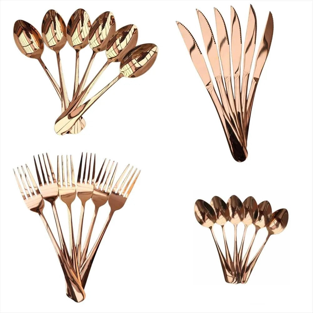 Set De Cubiertos Huevo 24Pzs
