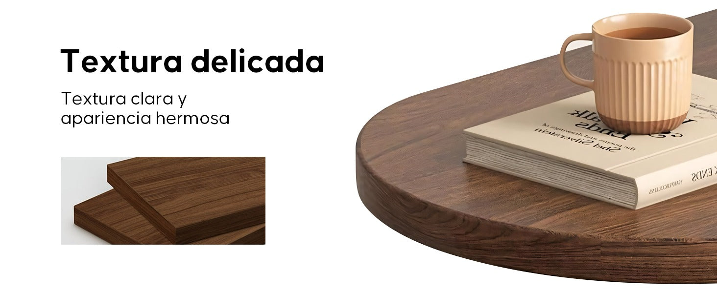 Mesa Auxiliar Lateral en Forma de "C" para Sofá y Cama