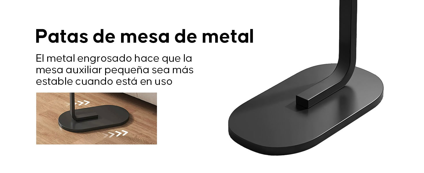 Mesa Auxiliar Lateral en Forma de "C" para Sofá y Cama