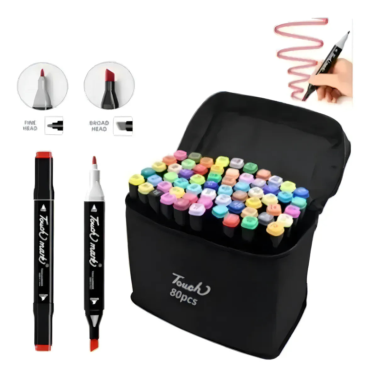 Marcadores Doble Punta – Set de 80 o 120 Colores