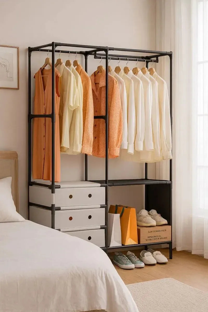 Organizador de Ropa Multifuncional Tipo Clóset de 2 Cuerpos