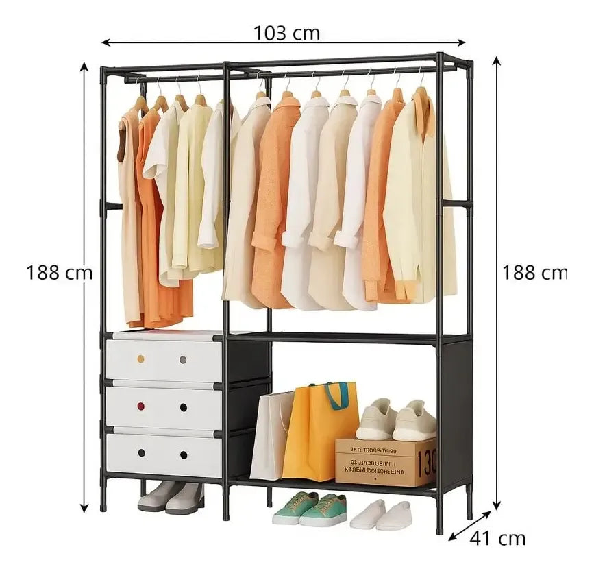 Organizador de Ropa Multifuncional Tipo Clóset de 2 Cuerpos