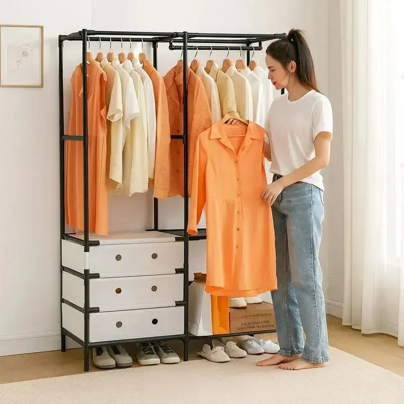 Organizador de Ropa Multifuncional Tipo Clóset de 2 Cuerpos