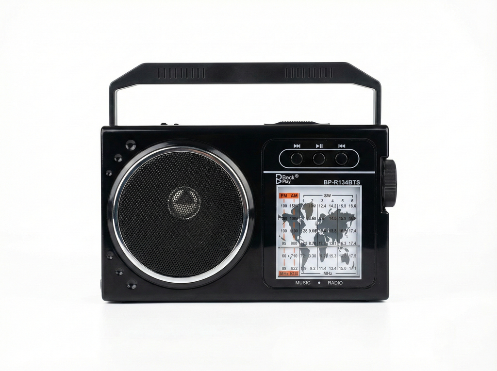 Radio Portátil con Doble Panel Solar y Bluetooth