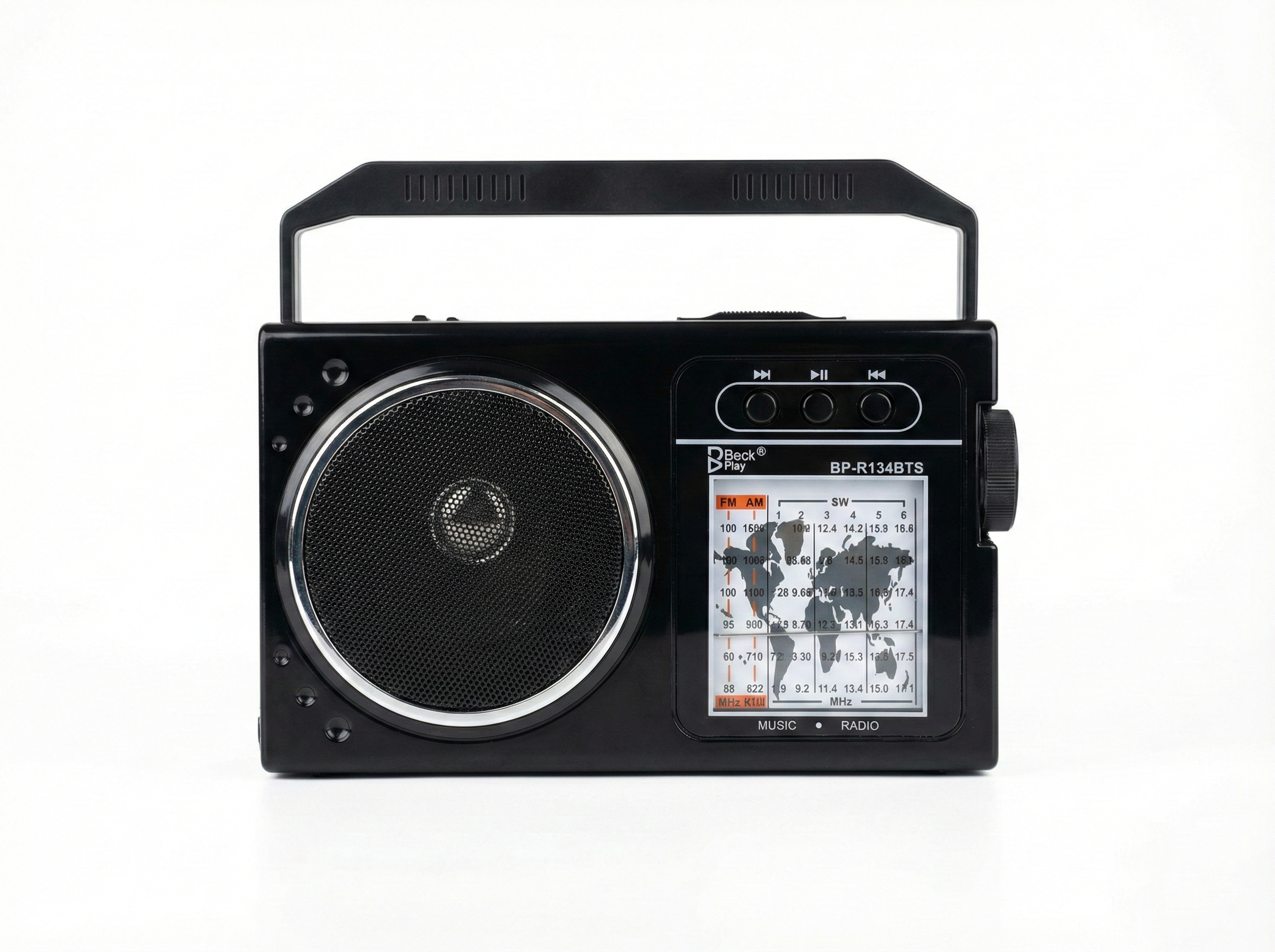 Radio Portátil con Doble Panel Solar y Bluetooth