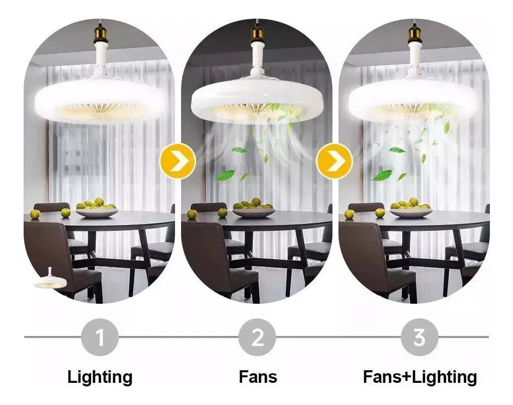 Lampara Ventilador con Luz para Plafón