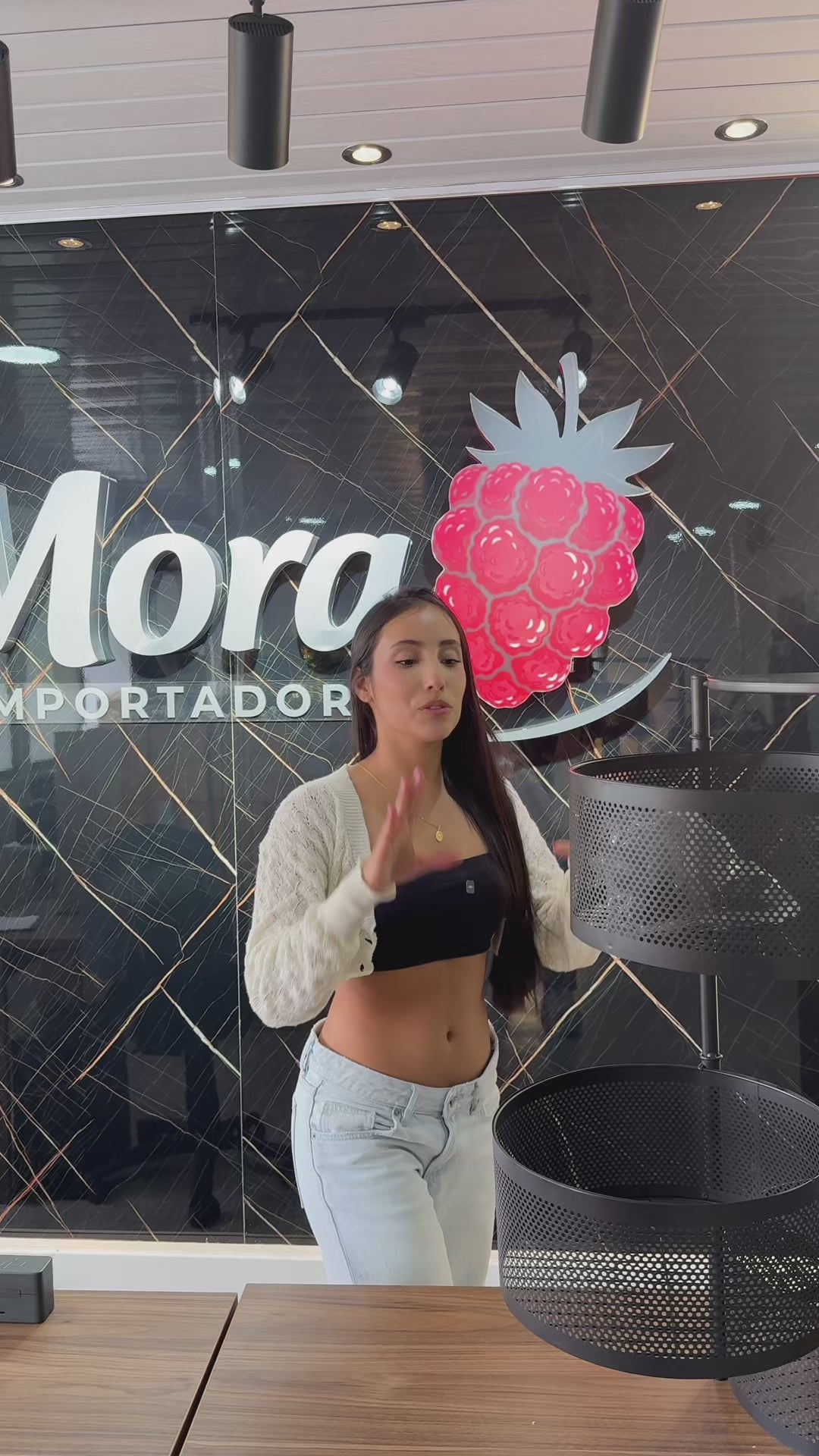 Organizador Metálico Cilíndrico de 4 Niveles con Cestas Transpirables