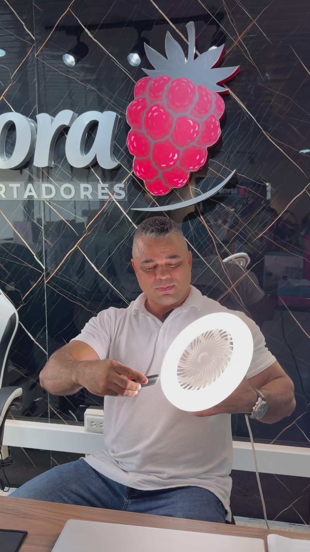 Lampara Ventilador con Luz para Plafón