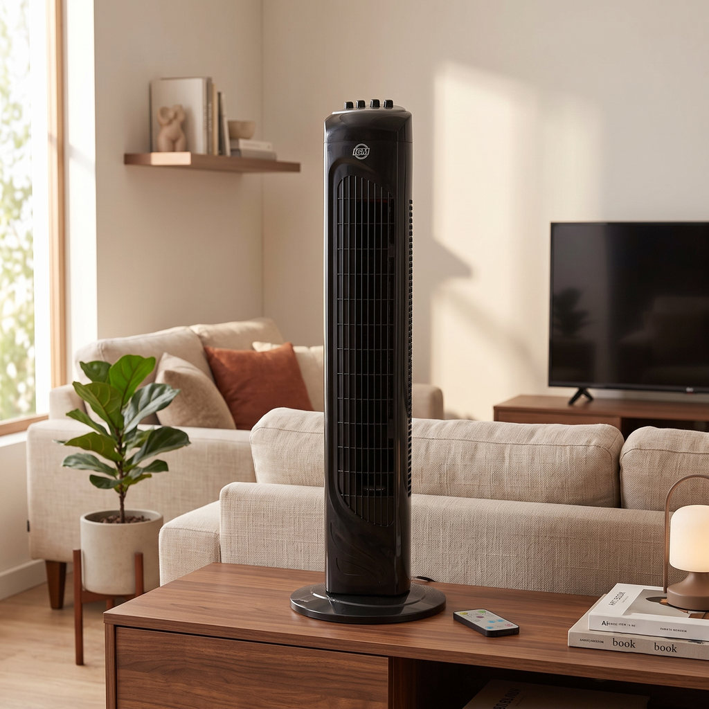 Ventilador de Torre ICM 75cm - Potente, Silencioso y Elegante